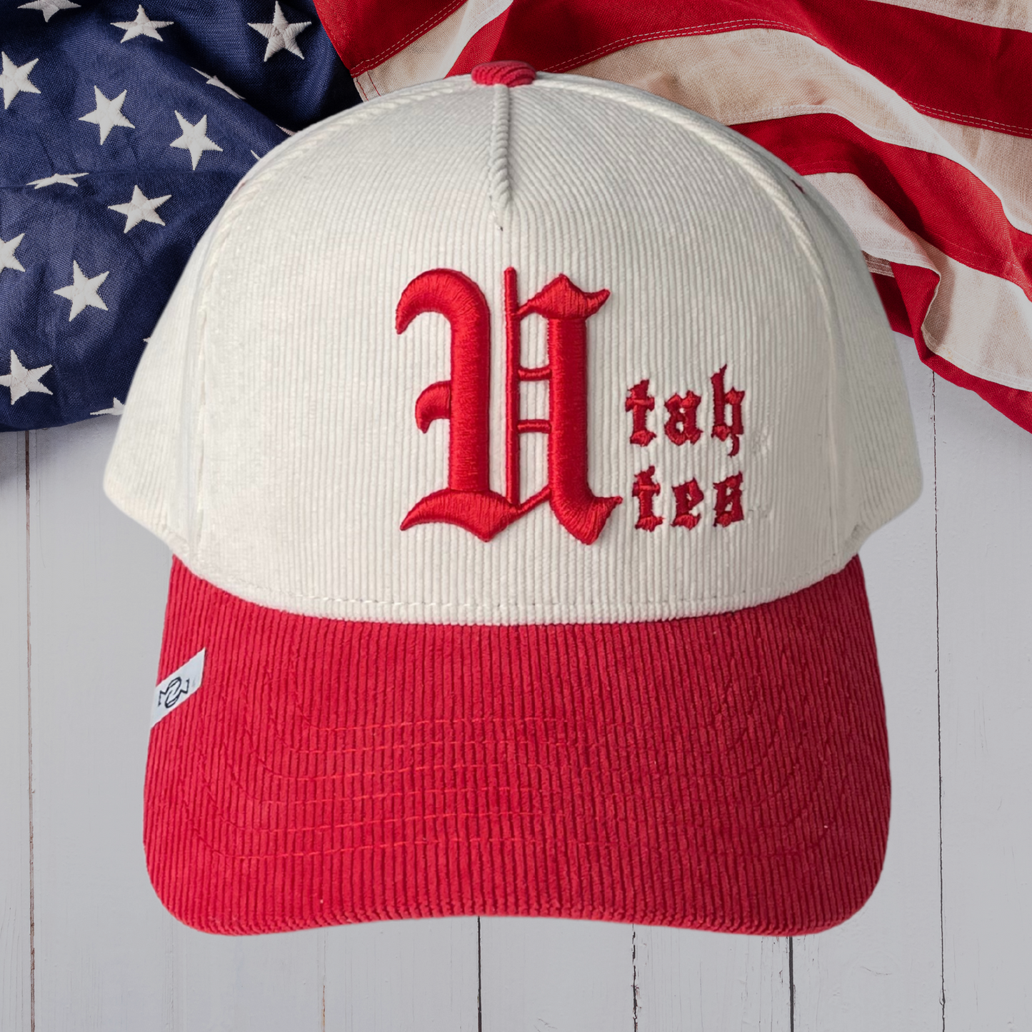THE ( U OLD ENGLISH ) Cream & Red