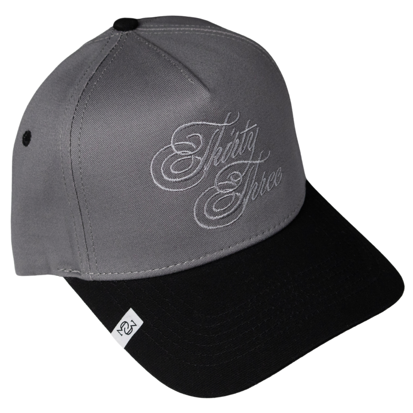 THE THIRTY THREE SCRIPT HAT (GREY & BLACK)