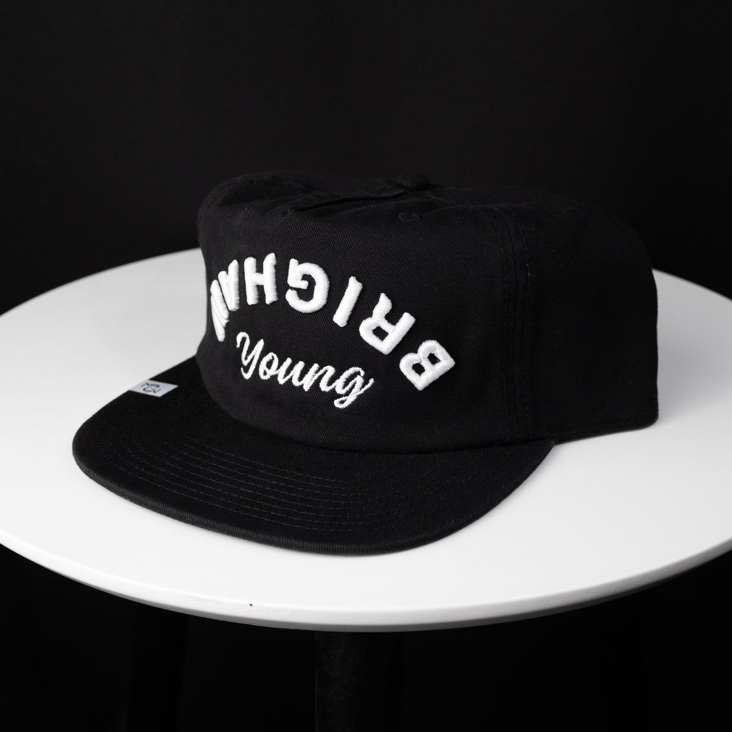 THE FLIPPED BRIGHAM HAT (UNSTRUCTURED BLACK)