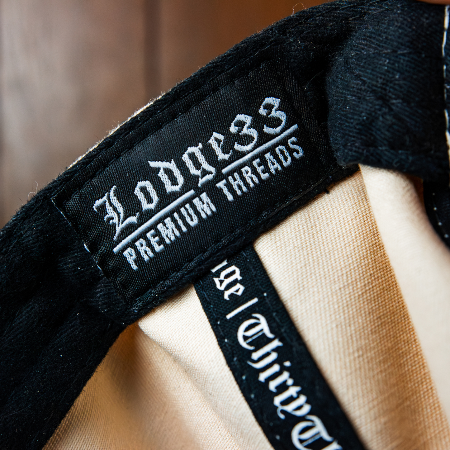 THE FLIPPED BRIGHAM HAT (CREAM & BLACK)