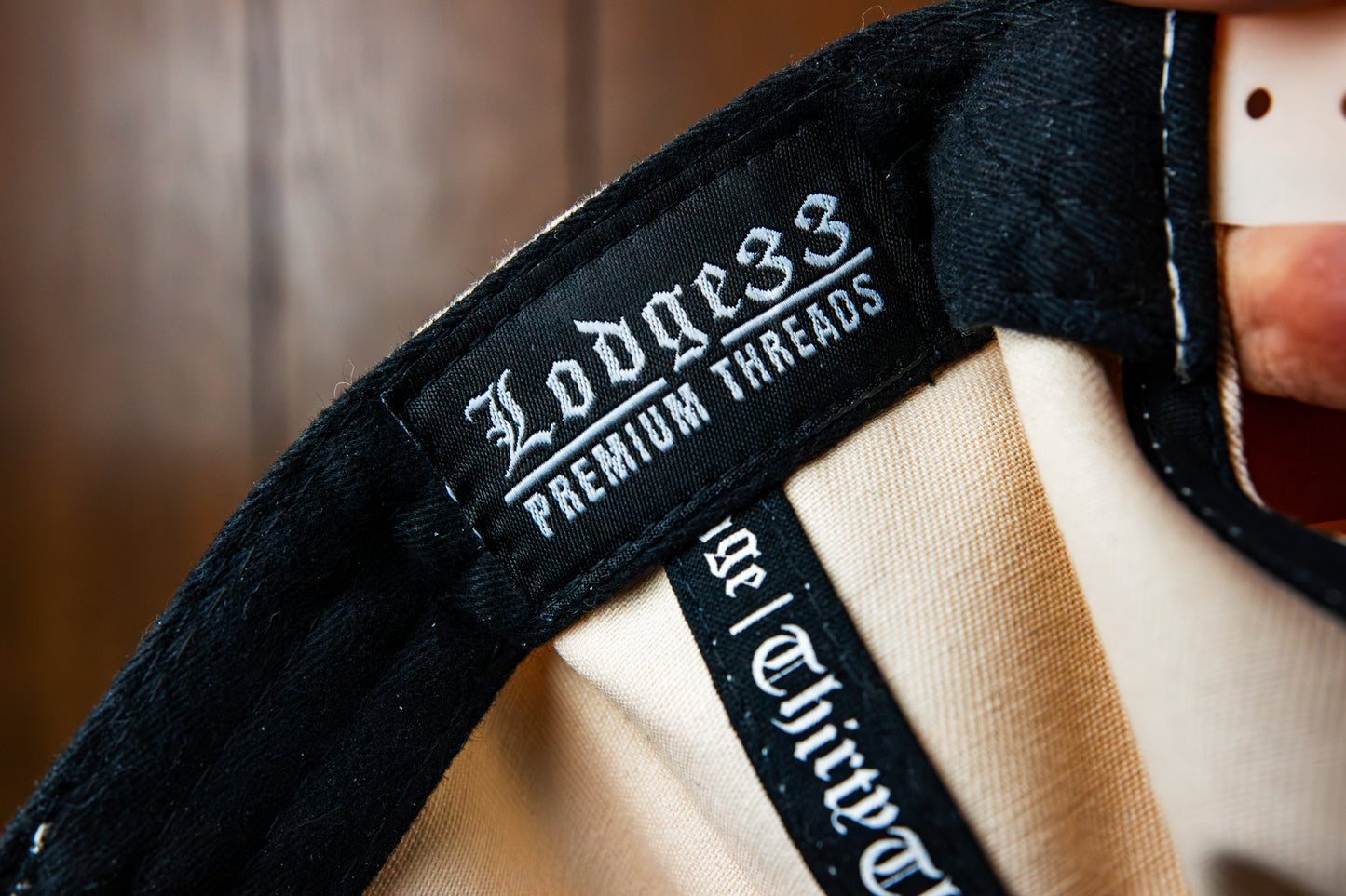 THE JOIN THE LODGE HAT (CREAM & GREEN)