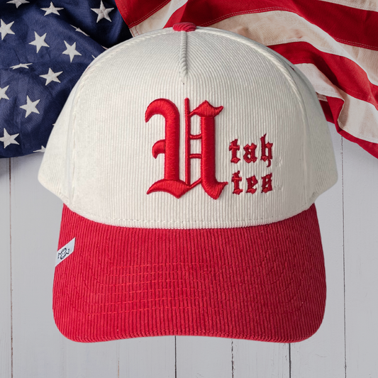 THE ( U OLD ENGLISH ) Cream & Red