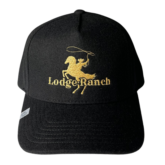 THE LODGE RANCH HAT (BLACK LINEN BLEND) HAT