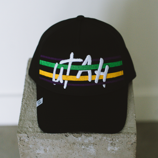 UTAH MARDI GRAS STRIPES HAT