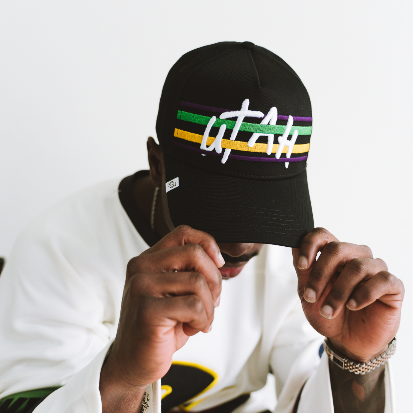 UTAH MARDI GRAS STRIPES HAT