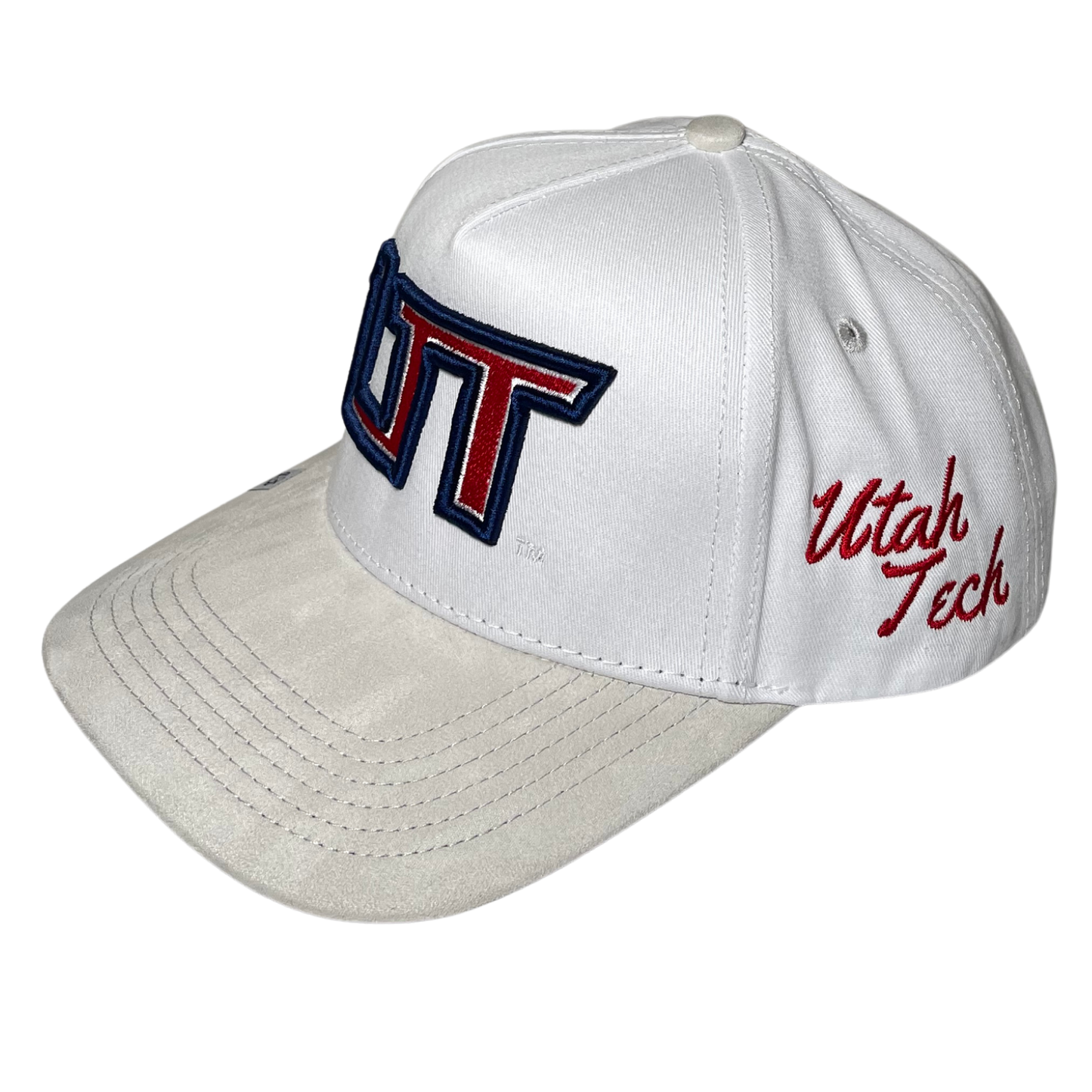 NEW - UTAH TECH WHITE & GREY SUEDE HAT