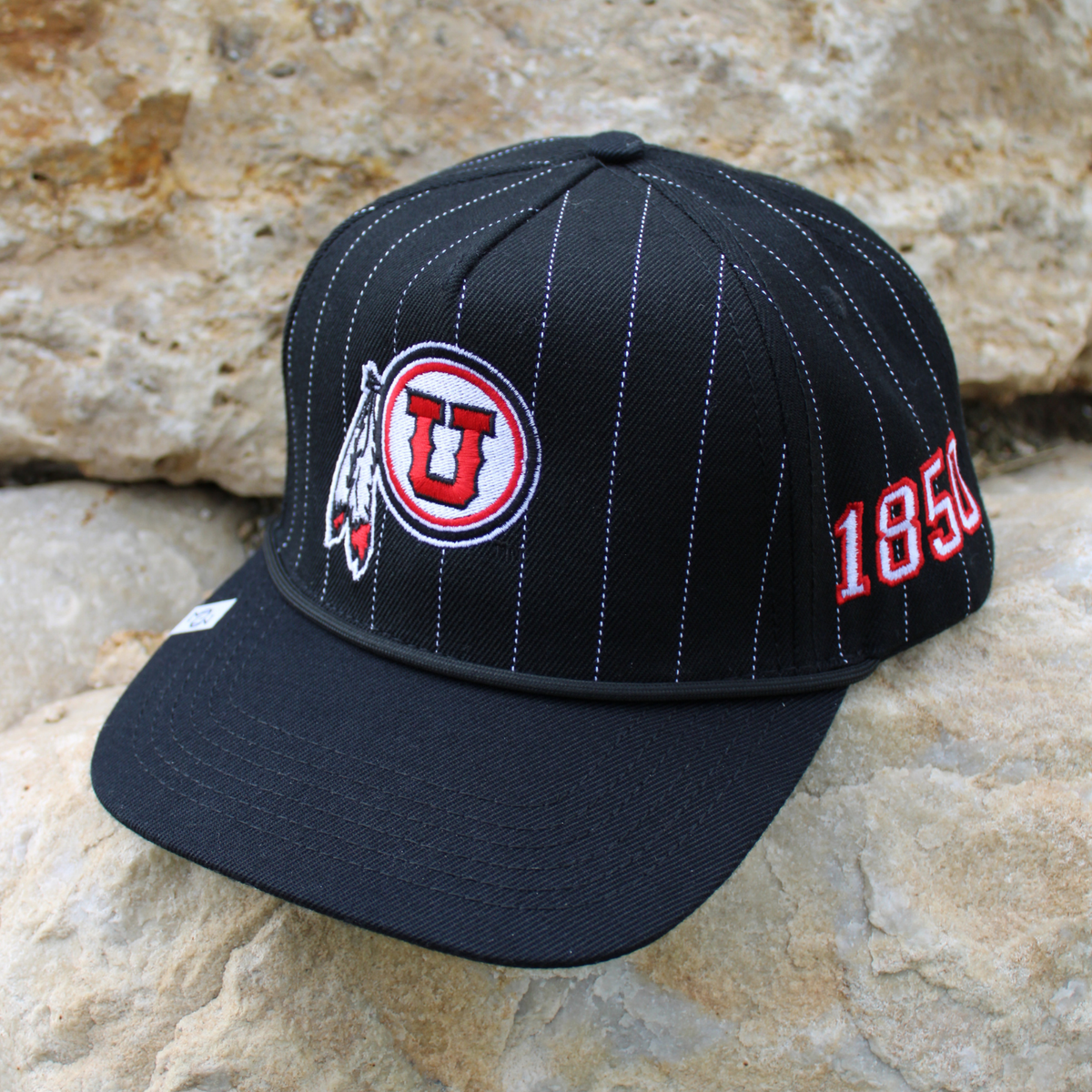 NEW - RETRO DRUM & FEATHER UTES PINSTRIPE HAT
