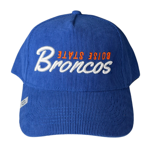 THE BLUE CORDUROY BRONCOS HAT