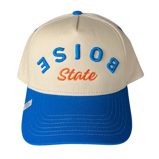 THE FLIPPED BOISE HAT (CREAM/BLUE)