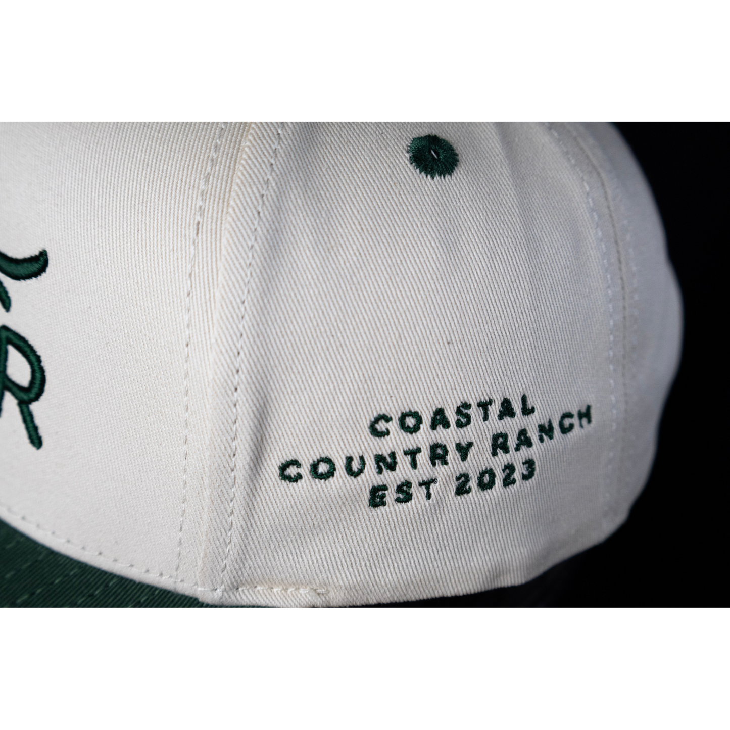 CREAM & GREEN (CC RANCH HAT)