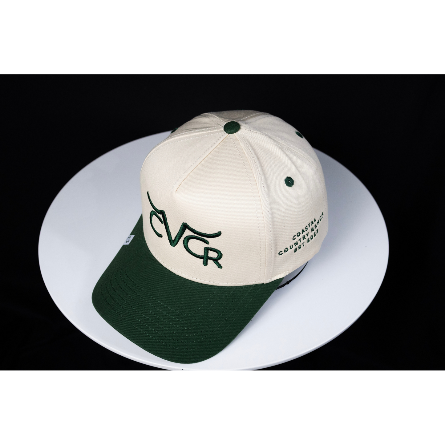 CREAM & GREEN (CC RANCH HAT)